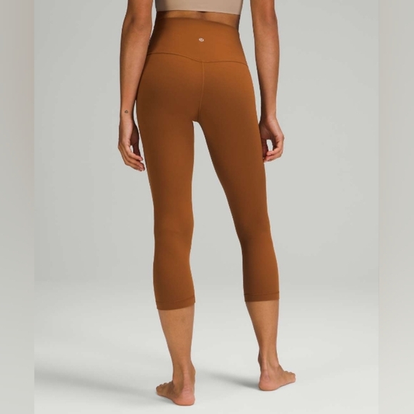 Lululemon Align High-Rise Crop 21"Copper Brown Sz 20 - Picture 1 of 9